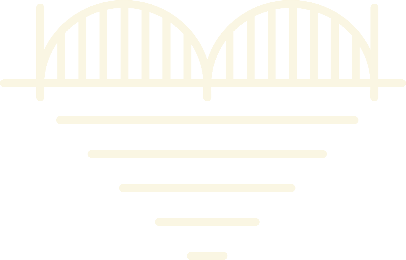Health Happens Here symbol in white on coral